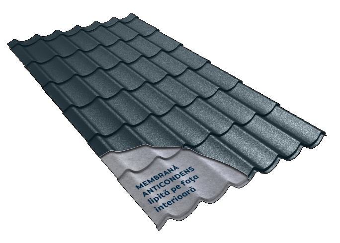 Țiglă Metalică | Daily Smart | Briliant | Albastru Închis 5008 | 0,60 mm
