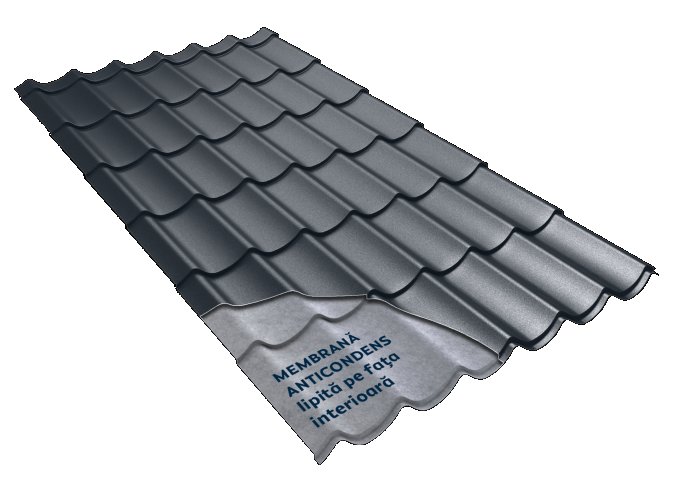 Țiglă Metalică | Daily Smart | Fresco | Gri 7016 | 0,50 mm