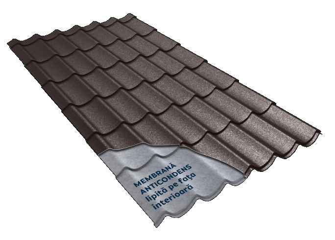 Țiglă Metalică | Daily Smart | Briliant | Maro Brun 8019 | 0,60 mm