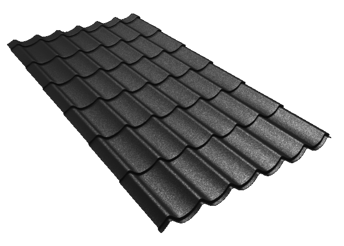 Țiglă Metalică | Daily | Briliant | Negru 9005 | 0,60 mm