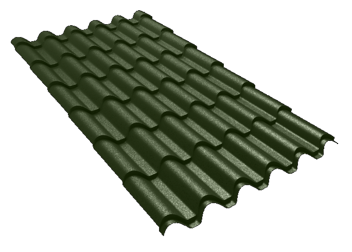 Țiglă Metalică | Nobel | Briliant | Verde 6020 | 0,60 mm