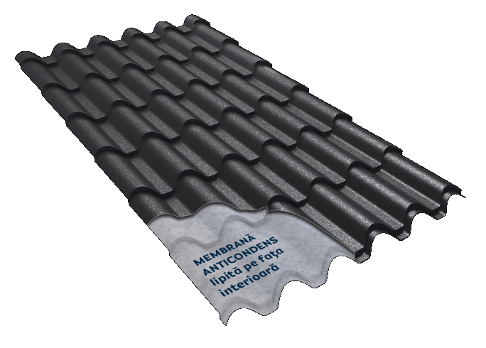 Țiglă Metalică | Nobel Smart | Briliant | Gri 7024 | 0,60 mm