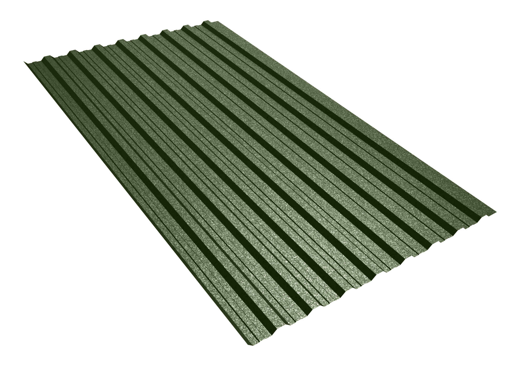 Tablă profilată | Cutată | Briliant | Verde 6020 | 0.60 mm